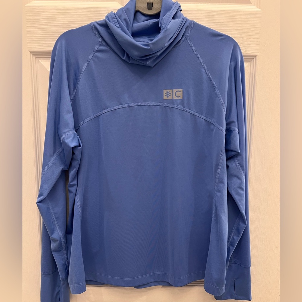 Coolibar UPF 50+ Lightweight Hooded Pullover — Periwinkle